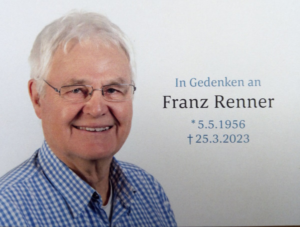 Gedenkbild Franz Renner